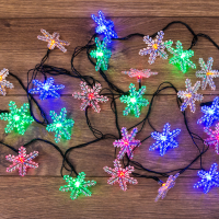 

Гирлянда"СНЕЖИНКИ"(30 LED МУЛЬТИ 4,4 м)
