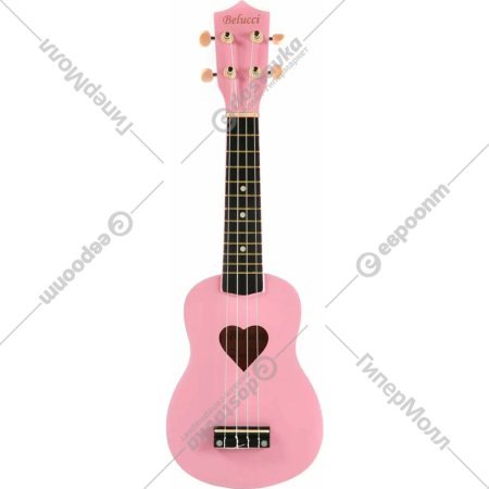 Укулеле «Belucci» B21-11 Heart, light pink