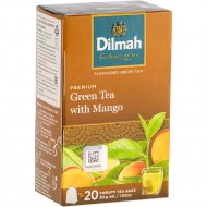Чай зеленый «Dilmah» с ароматом манго, 20х1.5 г