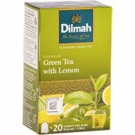 Чай зеленый «Dilmah» с ароматом лимона, 20х1.5 г