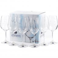 Набор бокалов для вина «Bohemia Crystal» Elements, 6 штук, 450 мл