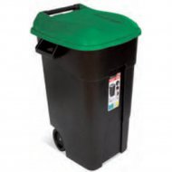 Контейнер для мусора «Tayg» 120 л, зеленая крышка