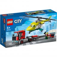 Конструктор «LEGO» City Great Vehicles, Грузовик для спасательного вертолета, 60343