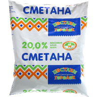 

Сметана ж.20% пленка (Поставы) 0,45кг.