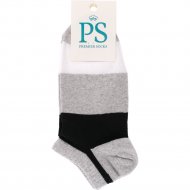 Носки мужские «PS» размер 29, серо-бело-черный