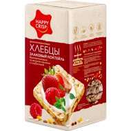 Хлебцы цельнозерновые «Happy Crisp» со вкусом малины и клубники, 60 г