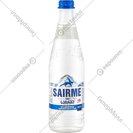 Вода питьевая негазированная «Sairme» природная, родниковая, 0.5 л