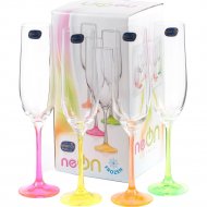Набор бокалов для шампанского «Bohemia» Neon, 40729/D4892/190-4, 4 шт