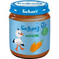 

Пюре "БЕЛЛАКТ" (морковь,б/с) 100г