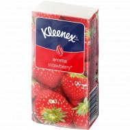 Платочки бумажные «Kleenex» Aroma Strawberry, 21x20 см, 10 шт