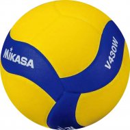 Мяч волейбольный «Mikasa» V430W, размер 4, желтый/синий