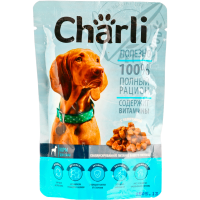 

Конс.корм д/собак"CHARLI"(с телят) 100г