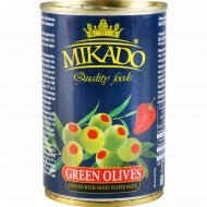 Оливки «Mikado» зеленые, фаршированные перцем, 280 г