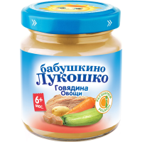 

ДП "БАБ.ЛУКОШКО" (говядина/овощи) 100г