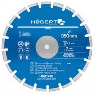 Диск алмазный сегментный «Hogert» HT6D748, 350х3,2х25,4 мм