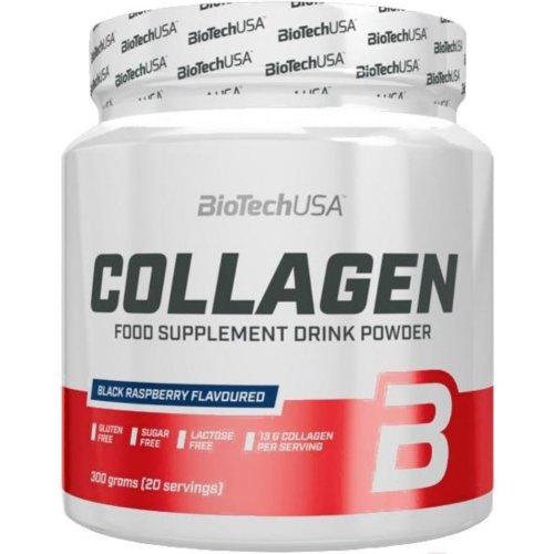 Коллаген «BioTech USA» Collagen, ежевика, 300 г