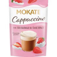 Ко­фей­ный на­пи­ток рас­тво­ри­мый «Mokate» Капучино со вкусом клубники со сливками, 110 г