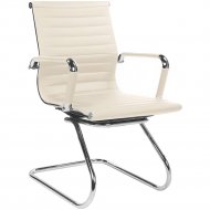 Кресло компьютерное «Halmar» Prestige SKID, экокожа, кремовый