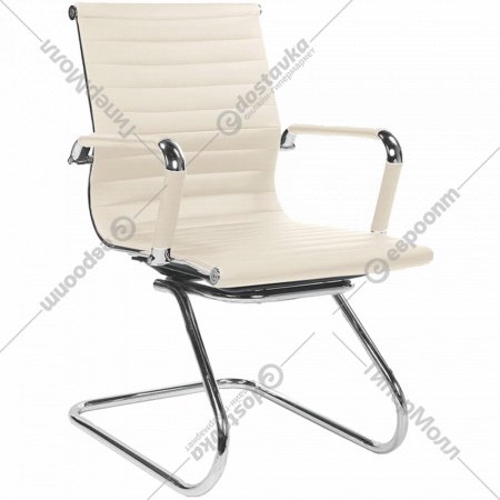 Кресло компьютерное «Halmar» Prestige SKID, экокожа, кремовый