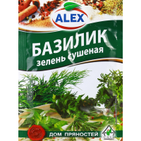 

Базилик зелень сушеная "ALEX" 8г.