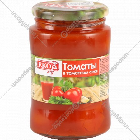 Томаты консервированные «ЕКО» неочищенные в томатном соке, 680 г