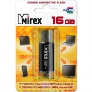 USB/microUSB флэш-накопитель с двойным разъёмом «Mirex» 13600-DСFBLS16, 16GB.