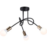 Потолочный светильник «Ambrella light» TR80415/3 BK/GD, черный/золото