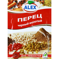 

Перец черный молотый "ALEX" 15г.