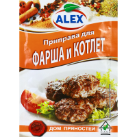 

Приправа для фарша и котлет "ALEX" 18г.