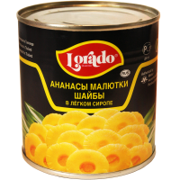 

Ананасы "Loradо" (в сахарн.сиропе) 565г