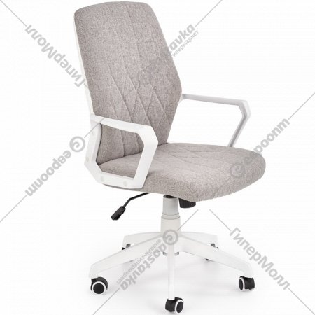 Кресло компьютерное «Halmar» Spin, светло-серый, белый