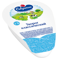 

Творог клин."САВУШК.ХУТОРОК"1% MULT 220г