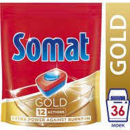 Таблетки для посудомоечных машин «Somat» Gold, 36 шт