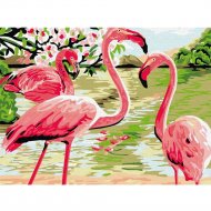 Картина по номерам «Azart» Фламинго, 30х40 см