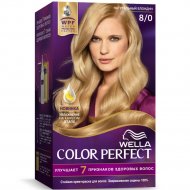 Крем-краска для волос «Wella Color Perfect» натуральный блондин, 8/0.