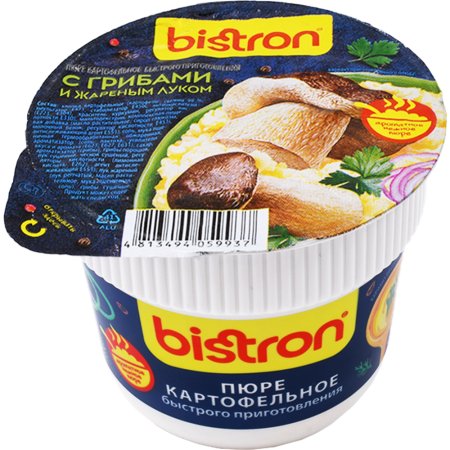 Картофельное пюре «Bistron» быстрого приготовления, с грибами, 40 г