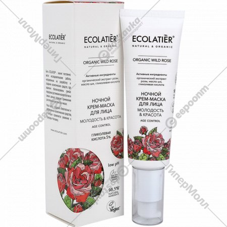 Крем-маска для лица «Ecolatier» Green Wild Rose, Молодость и красота, 50 мл