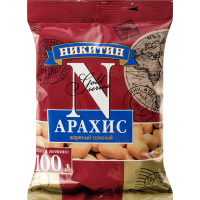 

Арахис "Никитин" жареный, соленый,100г