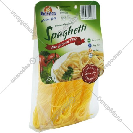 Макаронные изделия низкобелковые «Balviten» спагетти, 250 г