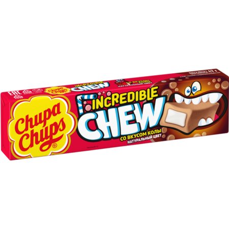 Конфета жевательная «Chupa Chups» Incredible chew, со вкусом колы, 47 г