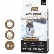 Корм для собак «Natura Wild» North Country, контроль веса, с курицей, уткой и индейкой, 2 кг