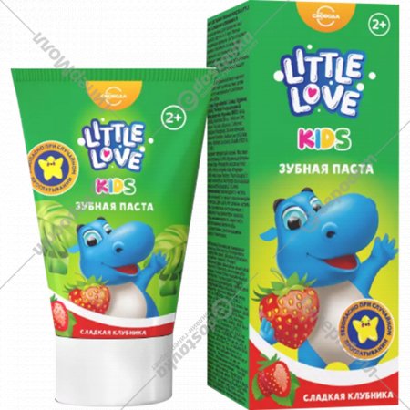 Детская зубная паста «Свобода» Little love kids, сладкая клубника, 62 г