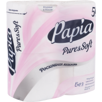 

Бумага т."PAPIA"(pure and soft 5сл/4рул)