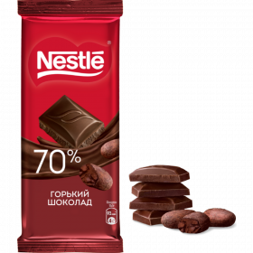 Шо­ко­лад «Nestle» горь­кий, 70% какао, 82 г