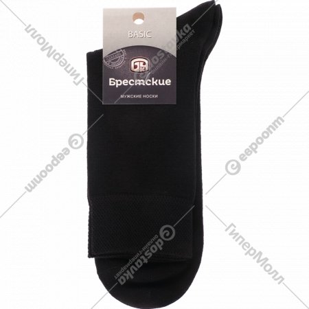 Носки мужские «Брестские» чёрные, размер 29