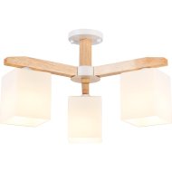 Подвесная люстра «Ambrella light» TR83115/3 WH/LW, белый/светлое дерево