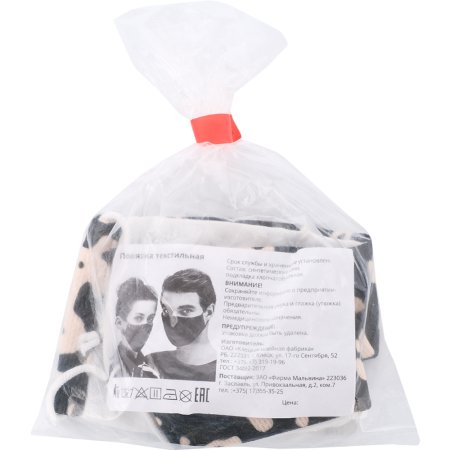 Повязка текстильная Мозайка средняя, 1шт