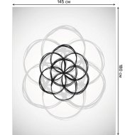 Скатерть «JoyArty» Геометрический цветок, tcox_19497, 120x145 см