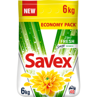 

Порошок"SAVEX"(2 в 1,Fresh automat) 6кг