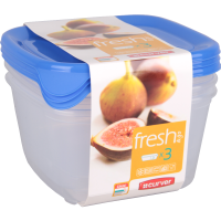 

Набор ёмкос.пласт."FRESH&GO"(3х1.2л,син)